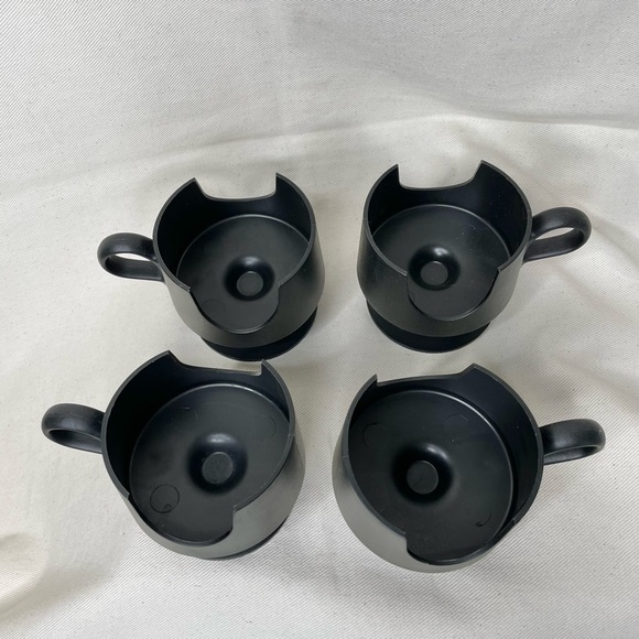 Vintage Corning glas snap glass holders set of 4 - Picture 4 of 6